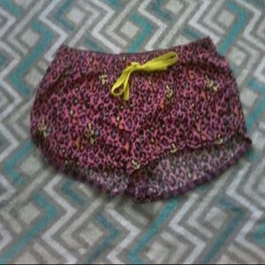 Leopard Print Sleep Shorts